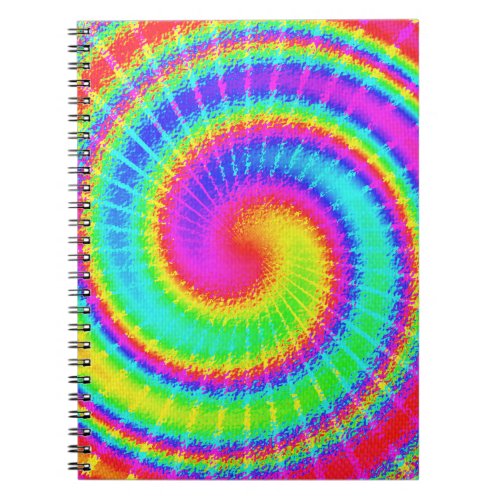 Retro Tie Dye Hippie Psychedelic Notebook