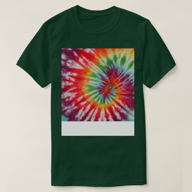 Retro Tie Dyed Pattern Colorful T-Shirt (Design Front)
