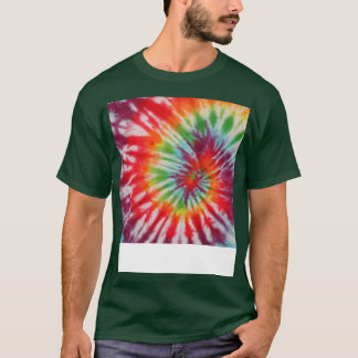 Retro Tie Dyed Pattern Colorful T-Shirt