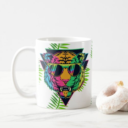 Retro Tiger Groovy Coffee Mug