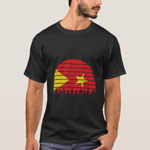 Retro Tigray Flag Vintage Art For Proud Ethiopia T T_Shirt