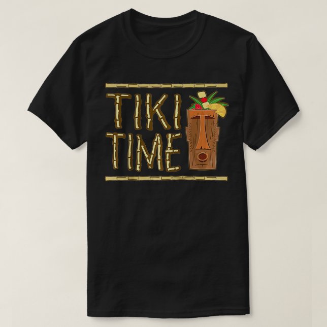 Retro Tiki Bar Design  T-Shirt (Design Front)