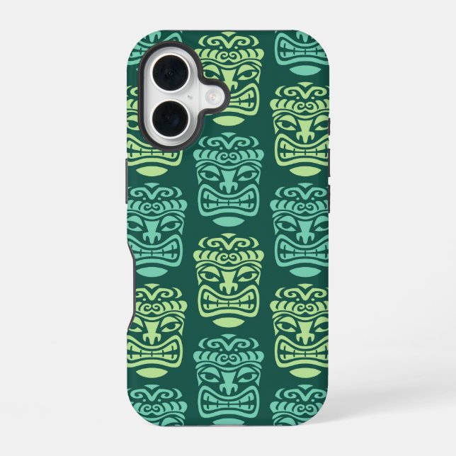 Retro Tiki Beach Bar Pattern Iphone Case (Back)