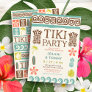 Retro Tiki Party Tropical Wedding Shower Invitation