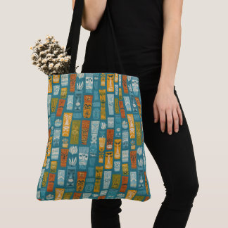 Retro Tiki Totems Tote Bag