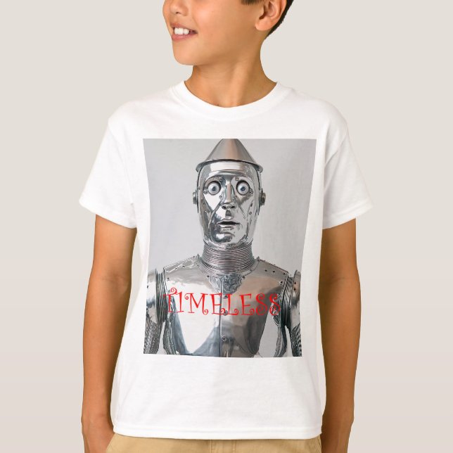Retro Tin Man Steampunk Armor T-Shirt (Front)
