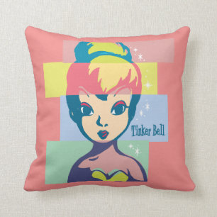 Retro Tinker Bell 2 Throw Pillow