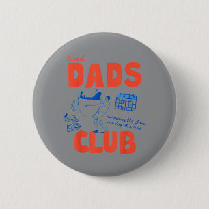 Retro Tired Dad Happy Fathers Day Funny Dad Papa Button