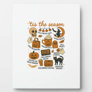 Retro Tis The Season Halloween Season Fall Plaque