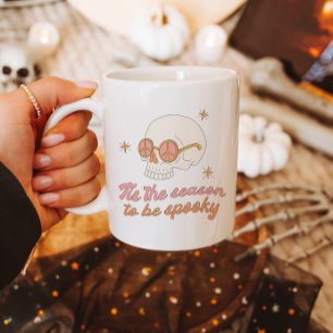 Retro Tis The Season To Be Spooky Skull Mug