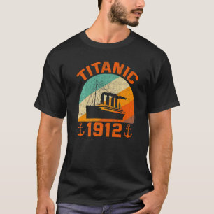 Retro Titanic 1912 Cruise Vessel Vintage Ship 3 T-Shirt