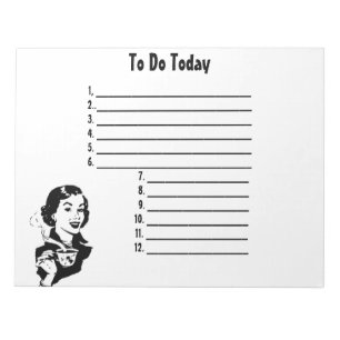 Retro To Do List Notepad