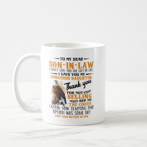 Retro To My Dear Son In Law From Mother In Law Coffee Mug