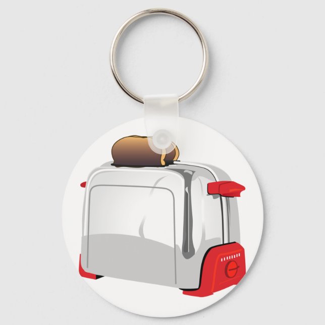 Retro Toaster Keychain (Front)