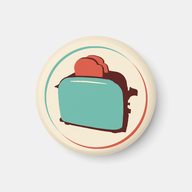Retro Toaster magnet (Front)