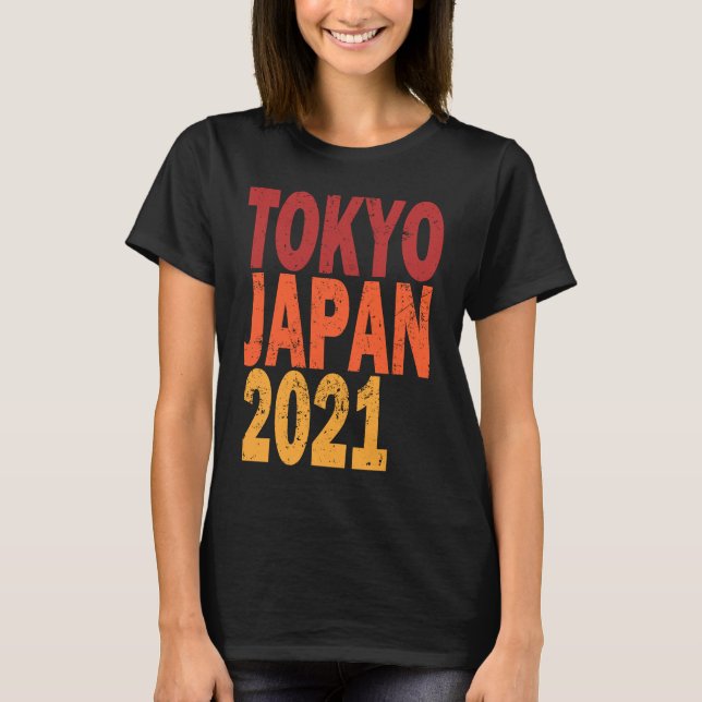 Retro Tokyo Japan 2021 T-Shirt (Front)