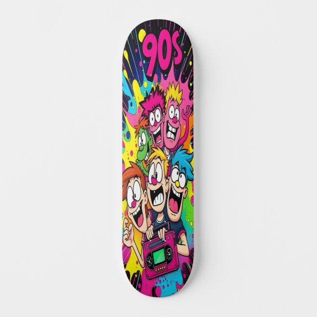 Retro Toon Chaos Edition 1 Skateboard (Front)