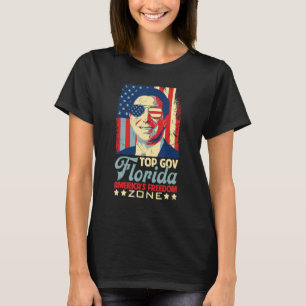 Retro Top Gov Ron DeSantis Florida America's Freed