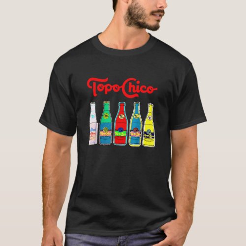 Retro Topo Distressed Arts Chico Outfits Bottled W T_Shirt