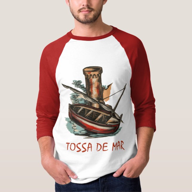 Retro Tossa de Mar (Catalonia) T-Shirt (Front)