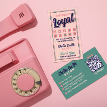 Retro "Totally Loyal" Typography Cool Color Scheme