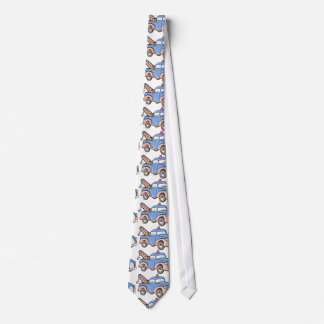 Retro Tow Truck Neck Tie