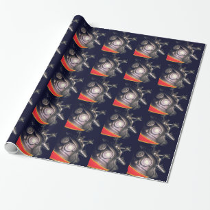 Retro Toy Robot Wrapping Paper