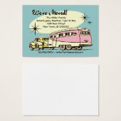 Retro Trailer We've Moved (Front & Back)