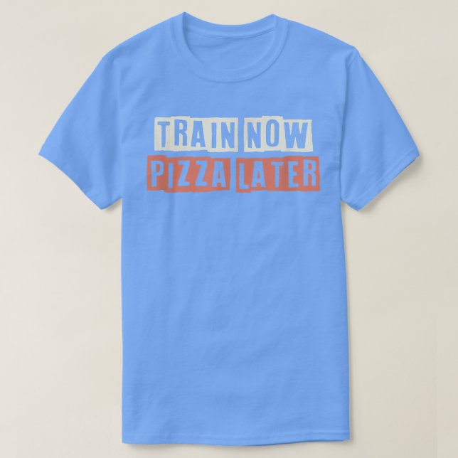 Retro Train Now Pizza Later Funny Mom Life 2766496 T-Shirt (Design Front)