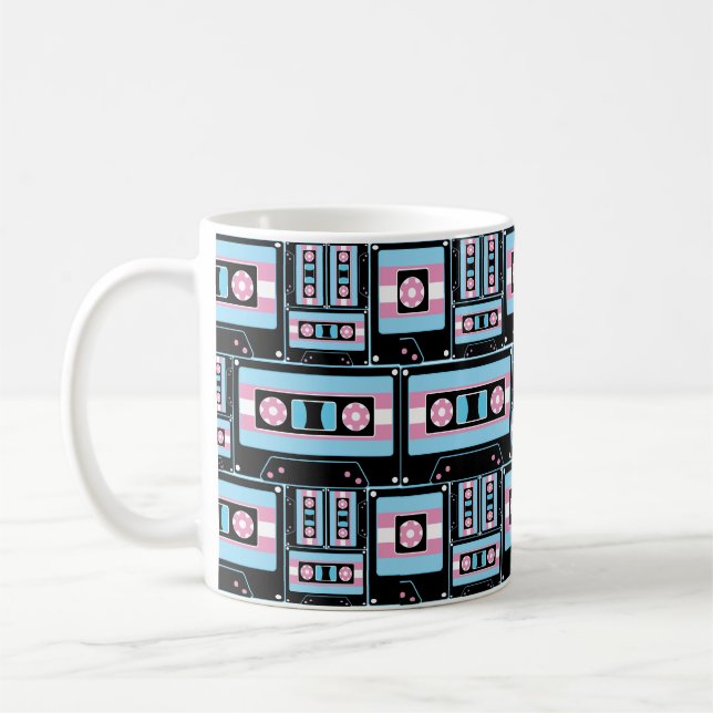 Retro Trans Pride Coffee Mug (Left)