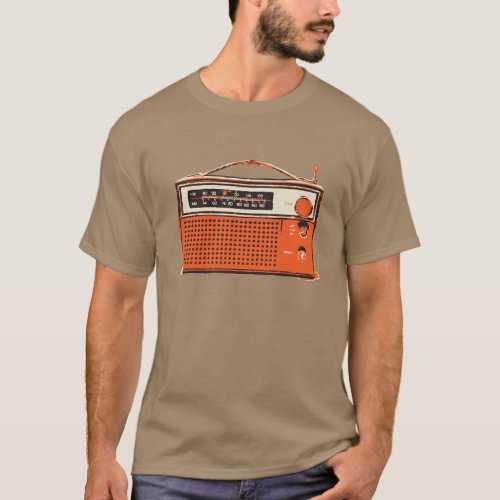 retro transistor radio T_Shirt