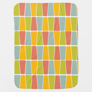 Retro Trapezoids Baby Blanket