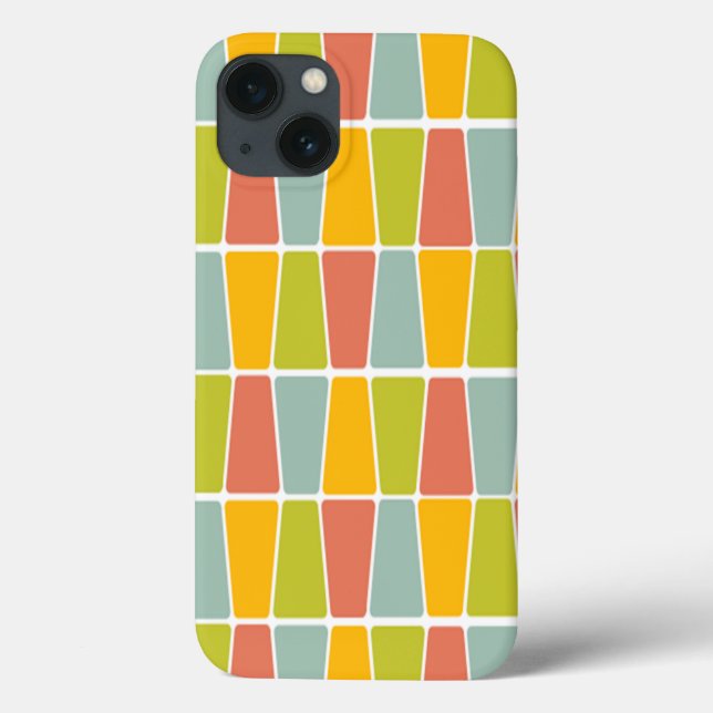 Retro Trapezoids Case-Mate iPhone Case (Back)