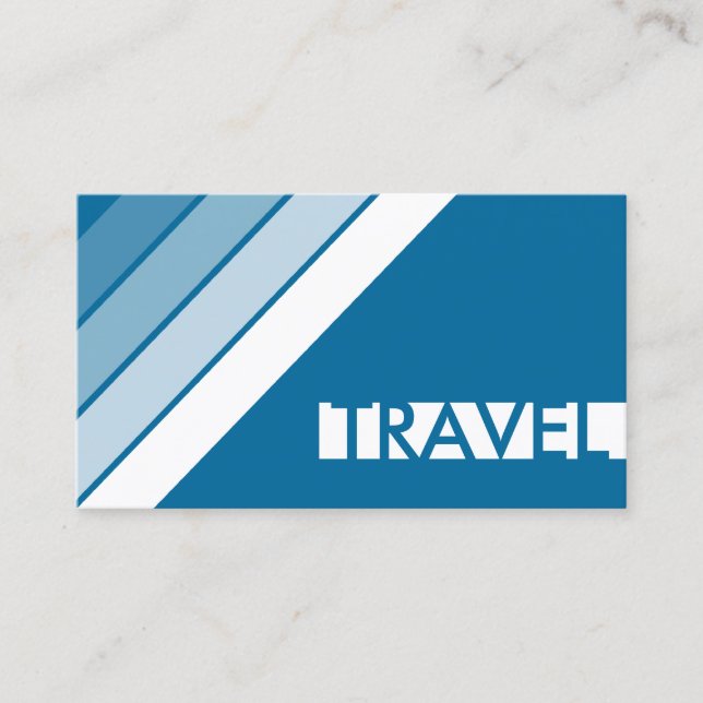 retro TRAVEL Business Card (Front)