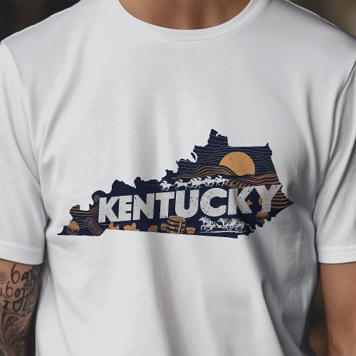 Retro Travel Iconic Kentucky Graphic T-Shirt