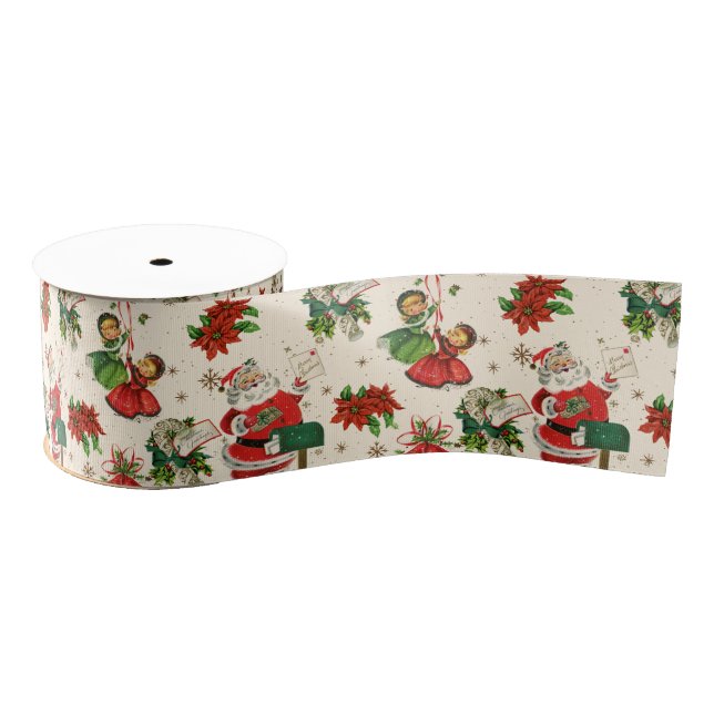 Retro Treasures Christmas  Grosgrain Ribbon (Spool)