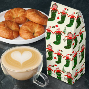 Retro Treasures Christmas Stockings Roasted Coffee