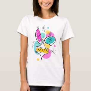 Retro Tree Baubles Group T-shirt