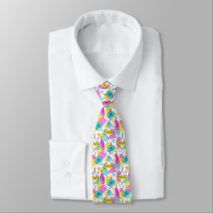 Retro Tree Baubles Multi tie