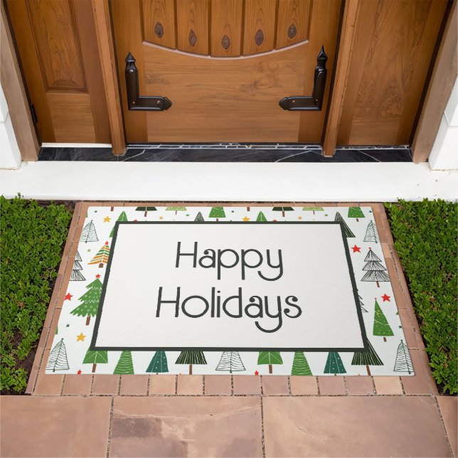 Retro Trees Doormat (Outdoor)