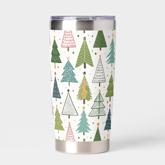 Retro Trees Insulated Tumbler (Front)
