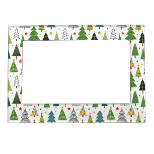 Retro Trees Magnetic Frame