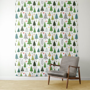 Retro Trees Photo Backdrop