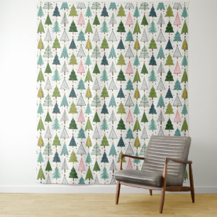 Retro Trees Photo Backdrop