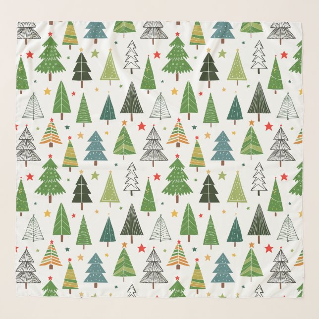 Retro Trees Scarf (Front)