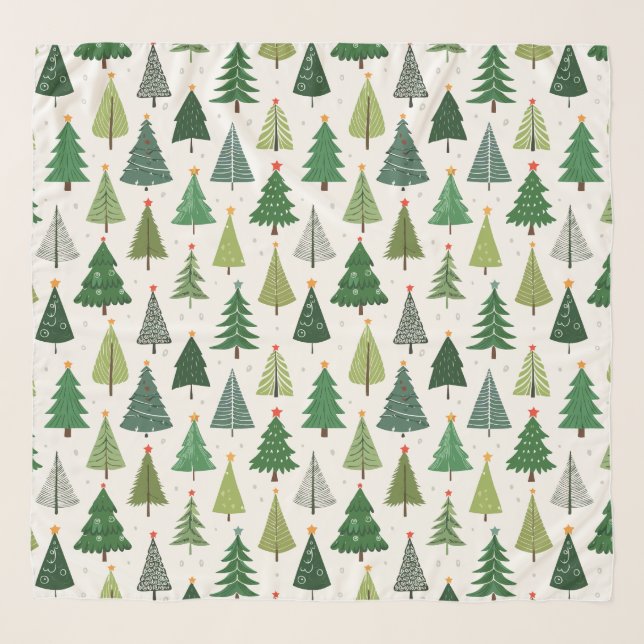 Retro Trees Scarf (Front)