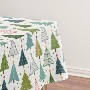 Retro Trees Tablecloth