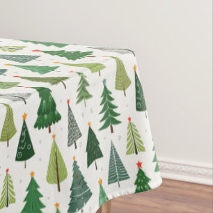 Retro Trees Tablecloth