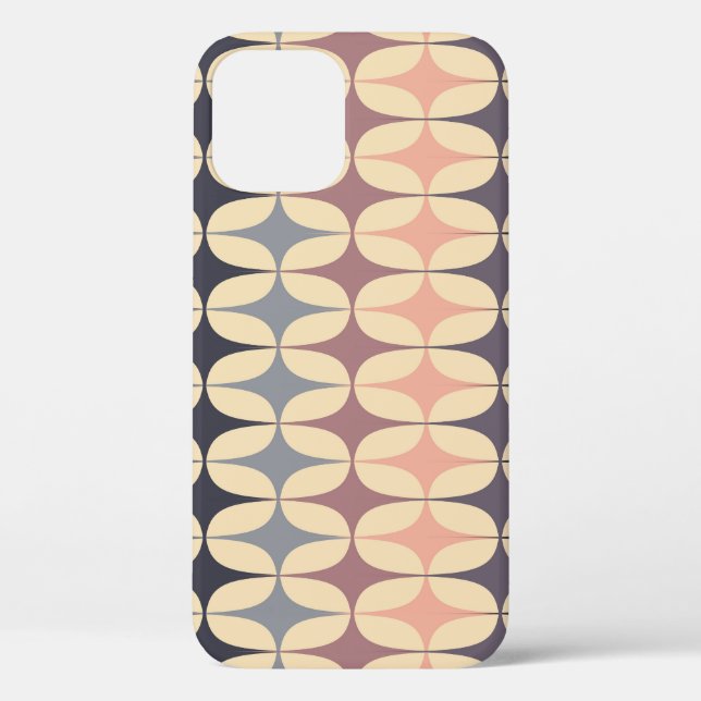 Retro Triangles Abstract Geometric Pattern Case-Mate iPhone Case (Back)