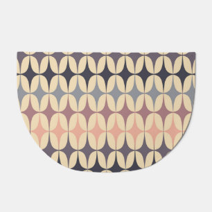 Retro Triangles Abstract Geometric Pattern Doormat